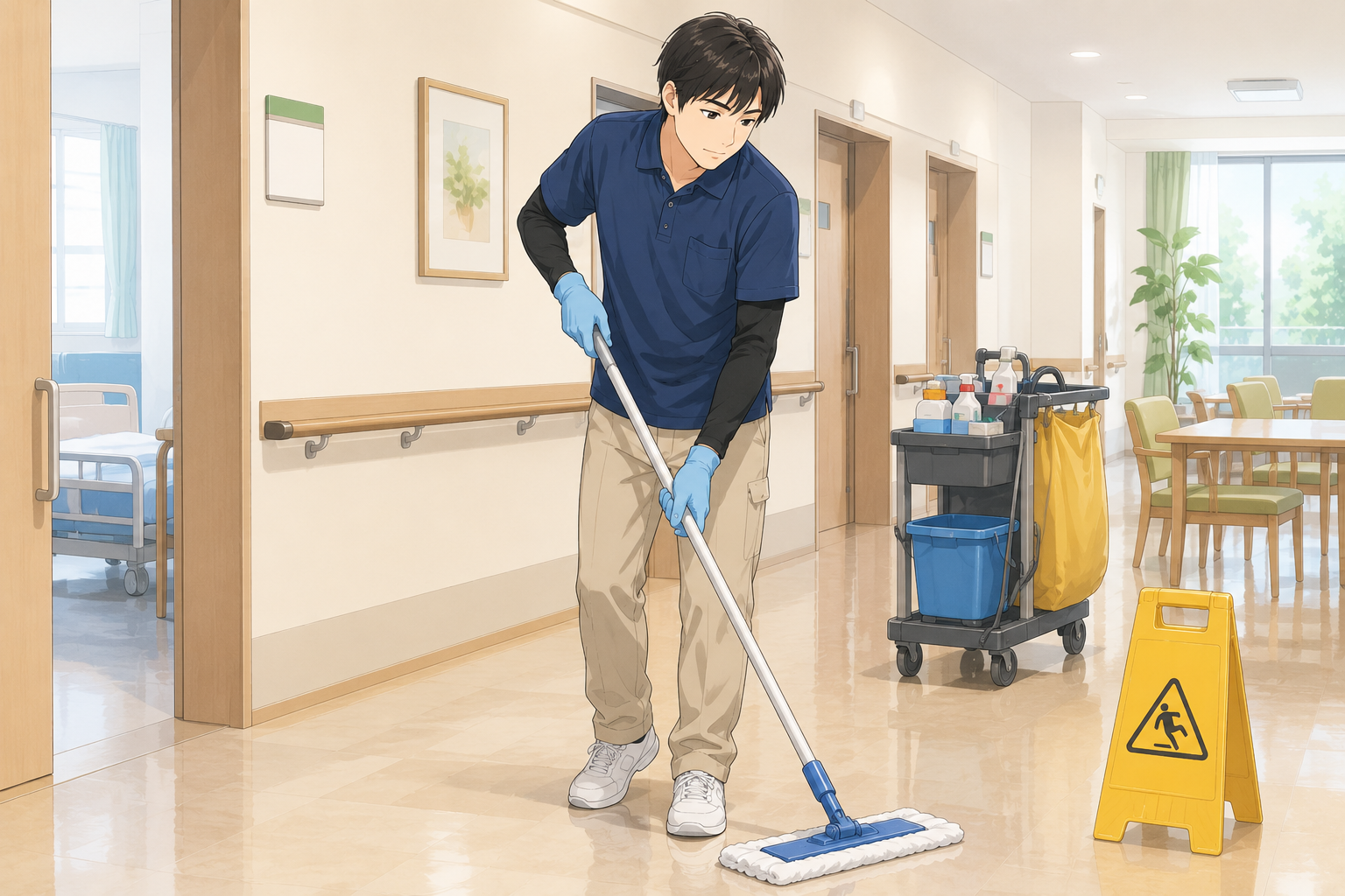 定期巡回清掃の様子